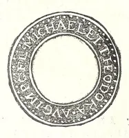 An illustration from Fasti et trivmphi Rom. a Romvlo rege vsqve ad Carolvm V. Caes. Aug., sive, Epitome regum, consulum, dictatorum, magistror. equitum, tribunorum militum consulari potestate, censorum, impp. & aliorum magistratuum Roman. cum orientalium tum occidentalium, ex antiquitatum monumentis maxima cum fide ac diligentia desumpta (1557)