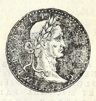 An illustration from Fasti et trivmphi Rom. a Romvlo rege vsqve ad Carolvm V. Caes. Aug., sive, Epitome regum, consulum, dictatorum, magistror. equitum, tribunorum militum consulari potestate, censorum, impp. & aliorum magistratuum Roman. cum orientalium tum occidentalium, ex antiquitatum monumentis maxima cum fide ac diligentia desumpta (1557)