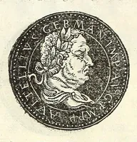 An illustration from Fasti et trivmphi Rom. a Romvlo rege vsqve ad Carolvm V. Caes. Aug., sive, Epitome regum, consulum, dictatorum, magistror. equitum, tribunorum militum consulari potestate, censorum, impp. & aliorum magistratuum Roman. cum orientalium tum occidentalium, ex antiquitatum monumentis maxima cum fide ac diligentia desumpta (1557)