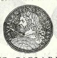 An illustration from Fasti et trivmphi Rom. a Romvlo rege vsqve ad Carolvm V. Caes. Aug., sive, Epitome regum, consulum, dictatorum, magistror. equitum, tribunorum militum consulari potestate, censorum, impp. & aliorum magistratuum Roman. cum orientalium tum occidentalium, ex antiquitatum monumentis maxima cum fide ac diligentia desumpta (1557)