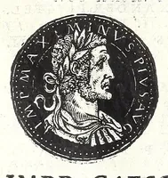An illustration from Fasti et trivmphi Rom. a Romvlo rege vsqve ad Carolvm V. Caes. Aug., sive, Epitome regum, consulum, dictatorum, magistror. equitum, tribunorum militum consulari potestate, censorum, impp. & aliorum magistratuum Roman. cum orientalium tum occidentalium, ex antiquitatum monumentis maxima cum fide ac diligentia desumpta (1557)