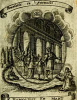 Picture 3 of 287 from Fasti Mariani cum illustrium diuorum imaginib. & elogijs prope DC. in singulos anni menses diésq SS. natales distributis (1630), leaf 10
