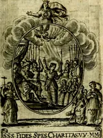 Picture 51 of 287 from Fasti Mariani cum illustrium diuorum imaginib. & elogijs prope DC. in singulos anni menses diésq SS. natales distributis (1630), leaf 108