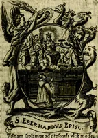 Picture 4 of 287 from Fasti Mariani cum illustrium diuorum imaginib. & elogijs prope DC. in singulos anni menses diésq SS. natales distributis (1630), leaf 12