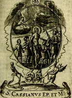 Picture 66 of 287 from Fasti Mariani cum illustrium diuorum imaginib. & elogijs prope DC. in singulos anni menses diésq SS. natales distributis (1630), leaf 138