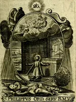 Picture 85 of 287 from Fasti Mariani cum illustrium diuorum imaginib. & elogijs prope DC. in singulos anni menses diésq SS. natales distributis (1630), leaf 176
