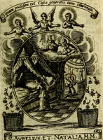 Picture 92 of 287 from Fasti Mariani cum illustrium diuorum imaginib. & elogijs prope DC. in singulos anni menses diésq SS. natales distributis (1630), leaf 190