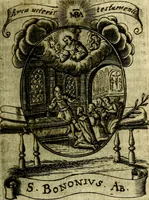 Picture 97 of 287 from Fasti Mariani cum illustrium diuorum imaginib. & elogijs prope DC. in singulos anni menses diésq SS. natales distributis (1630), leaf 200