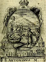 Picture 100 of 287 from Fasti Mariani cum illustrium diuorum imaginib. & elogijs prope DC. in singulos anni menses diésq SS. natales distributis (1630), leaf 208