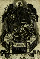 Picture 107 of 287 from Fasti Mariani cum illustrium diuorum imaginib. & elogijs prope DC. in singulos anni menses diésq SS. natales distributis (1630), leaf 222