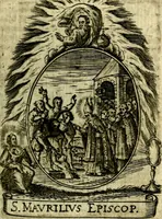 Picture 118 of 287 from Fasti Mariani cum illustrium diuorum imaginib. & elogijs prope DC. in singulos anni menses diésq SS. natales distributis (1630), leaf 244
