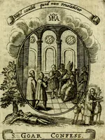 Picture 11 of 287 from Fasti Mariani cum illustrium diuorum imaginib. & elogijs prope DC. in singulos anni menses diésq SS. natales distributis (1630), leaf 26