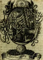 An illustration from Fasti Mariani cum illustrium diuorum imaginib. & elogijs prope DC. in singulos anni menses diésq SS. natales distributis (1630)