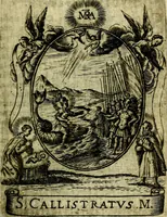 Picture 138 of 287 from Fasti Mariani cum illustrium diuorum imaginib. & elogijs prope DC. in singulos anni menses diésq SS. natales distributis (1630), leaf 284