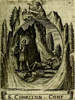 Picture 142 of 287 from Fasti Mariani cum illustrium diuorum imaginib. & elogijs prope DC. in singulos anni menses diésq SS. natales distributis (1630), leaf 292