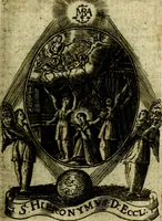 An illustration from Fasti Mariani cum illustrium diuorum imaginib. & elogijs prope DC. in singulos anni menses diésq SS. natales distributis (1630)