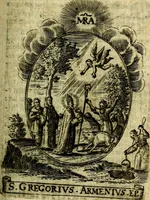 Picture 146 of 287 from Fasti Mariani cum illustrium diuorum imaginib. & elogijs prope DC. in singulos anni menses diésq SS. natales distributis (1630), leaf 300