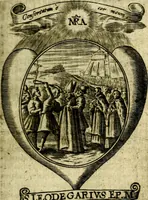 Picture 150 of 287 from Fasti Mariani cum illustrium diuorum imaginib. & elogijs prope DC. in singulos anni menses diésq SS. natales distributis (1630), leaf 310
