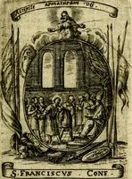 Picture 152 of 287 from Fasti Mariani cum illustrium diuorum imaginib. & elogijs prope DC. in singulos anni menses diésq SS. natales distributis (1630), leaf 314