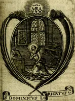 An illustration from Fasti Mariani cum illustrium diuorum imaginib. & elogijs prope DC. in singulos anni menses diésq SS. natales distributis (1630)
