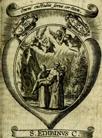 Picture 175 of 287 from Fasti Mariani cum illustrium diuorum imaginib. & elogijs prope DC. in singulos anni menses diésq SS. natales distributis (1630), leaf 360