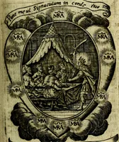 Picture 189 of 287 from Fasti Mariani cum illustrium diuorum imaginib. & elogijs prope DC. in singulos anni menses diésq SS. natales distributis (1630), leaf 388