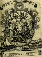 Picture 202 of 287 from Fasti Mariani cum illustrium diuorum imaginib. & elogijs prope DC. in singulos anni menses diésq SS. natales distributis (1630), leaf 416