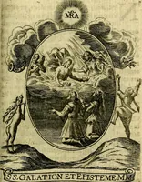 An illustration from Fasti Mariani cum illustrium diuorum imaginib. & elogijs prope DC. in singulos anni menses diésq SS. natales distributis (1630)
