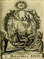 Picture 205 of 287 from Fasti Mariani cum illustrium diuorum imaginib. & elogijs prope DC. in singulos anni menses diésq SS. natales distributis (1630), leaf 422