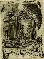 Picture 20 of 287 from Fasti Mariani cum illustrium diuorum imaginib. & elogijs prope DC. in singulos anni menses diésq SS. natales distributis (1630), leaf 44