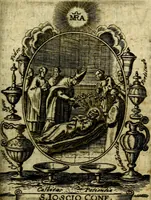 Picture 242 of 287 from Fasti Mariani cum illustrium diuorum imaginib. & elogijs prope DC. in singulos anni menses diésq SS. natales distributis (1630), leaf 496