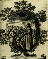 An illustration from Fasti Mariani cum illustrium diuorum imaginib. & elogijs prope DC. in singulos anni menses diésq SS. natales distributis (1630)
