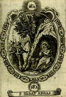 Picture 251 of 287 from Fasti Mariani cum illustrium diuorum imaginib. & elogijs prope DC. in singulos anni menses diésq SS. natales distributis (1630), leaf 516