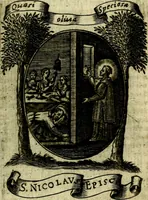Picture 252 of 287 from Fasti Mariani cum illustrium diuorum imaginib. & elogijs prope DC. in singulos anni menses diésq SS. natales distributis (1630), leaf 518