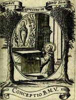 Picture 256 of 287 from Fasti Mariani cum illustrium diuorum imaginib. & elogijs prope DC. in singulos anni menses diésq SS. natales distributis (1630), leaf 526
