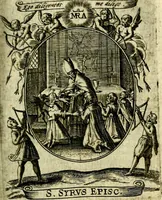 Picture 257 of 287 from Fasti Mariani cum illustrium diuorum imaginib. & elogijs prope DC. in singulos anni menses diésq SS. natales distributis (1630), leaf 528