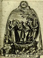 Picture 266 of 287 from Fasti Mariani cum illustrium diuorum imaginib. & elogijs prope DC. in singulos anni menses diésq SS. natales distributis (1630), leaf 546