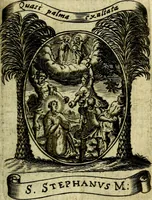 Picture 275 of 287 from Fasti Mariani cum illustrium diuorum imaginib. & elogijs prope DC. in singulos anni menses diésq SS. natales distributis (1630), leaf 570