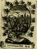 Picture 280 of 287 from Fasti Mariani cum illustrium diuorum imaginib. & elogijs prope DC. in singulos anni menses diésq SS. natales distributis (1630), leaf 580