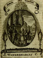 Picture 33 of 287 from Fasti Mariani cum illustrium diuorum imaginib. & elogijs prope DC. in singulos anni menses diésq SS. natales distributis (1630), leaf 70
