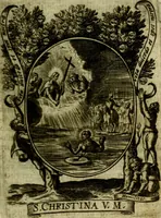 Picture 36 of 287 from Fasti Mariani cum illustrium diuorum imaginib. & elogijs prope DC. in singulos anni menses diésq SS. natales distributis (1630), leaf 76