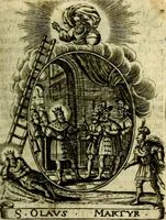 Picture 45 of 287 from Fasti Mariani cum illustrium diuorum imaginib. & elogijs prope DC. in singulos anni menses diésq SS. natales distributis (1630), leaf 94