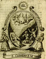 Picture 44 of 291 from Fasti Mariani cum illustrium diuorum imaginib. & elogijs prope DC. in singulos anni menses diésq SS. natales distributis (1630), leaf 102