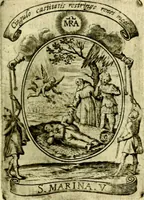 Picture 74 of 291 from Fasti Mariani cum illustrium diuorum imaginib. & elogijs prope DC. in singulos anni menses diésq SS. natales distributis (1630), leaf 164