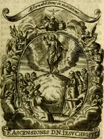 An illustration from Fasti Mariani cum illustrium diuorum imaginib. & elogijs prope DC. in singulos anni menses diésq SS. natales distributis (1630)
