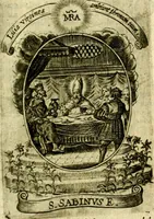 Picture 90 of 291 from Fasti Mariani cum illustrium diuorum imaginib. & elogijs prope DC. in singulos anni menses diésq SS. natales distributis (1630), leaf 196