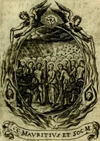 Picture 94 of 291 from Fasti Mariani cum illustrium diuorum imaginib. & elogijs prope DC. in singulos anni menses diésq SS. natales distributis (1630), leaf 206