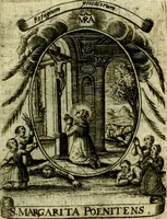 Picture 96 of 291 from Fasti Mariani cum illustrium diuorum imaginib. & elogijs prope DC. in singulos anni menses diésq SS. natales distributis (1630), leaf 210