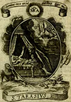 Picture 100 of 291 from Fasti Mariani cum illustrium diuorum imaginib. & elogijs prope DC. in singulos anni menses diésq SS. natales distributis (1630), leaf 218