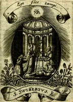 Picture 104 of 291 from Fasti Mariani cum illustrium diuorum imaginib. & elogijs prope DC. in singulos anni menses diésq SS. natales distributis (1630), leaf 228